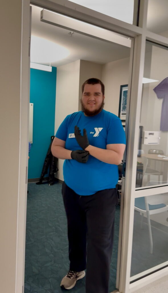 Clayton as a YMCA team member