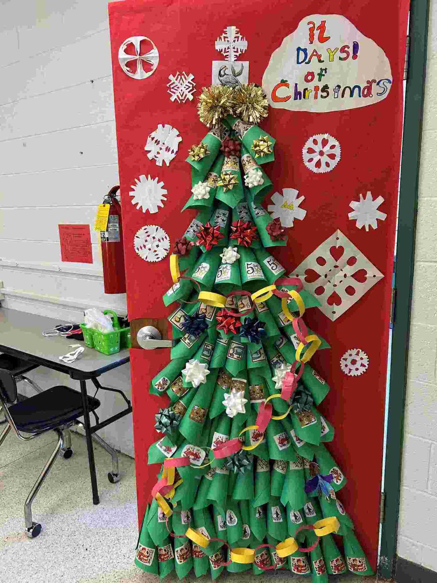 Christmas Tree Door Decoration